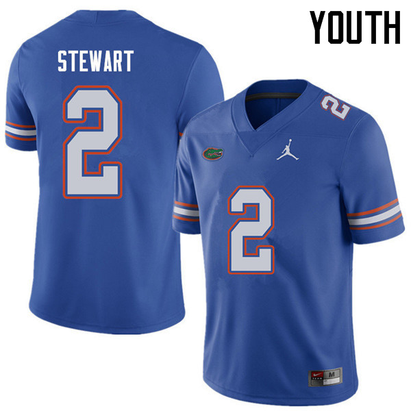 Jordan Brand Youth #2 Brad Stewart Florida Gators College Football Jerseys Sale-Royal - Click Image to Close